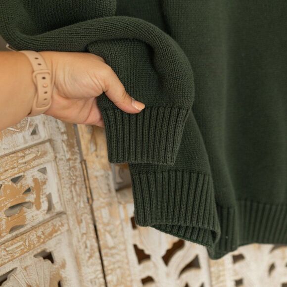 Men's Green Tommy Hilfiger V-Neck Sweater size XL - Picture 7 of 7